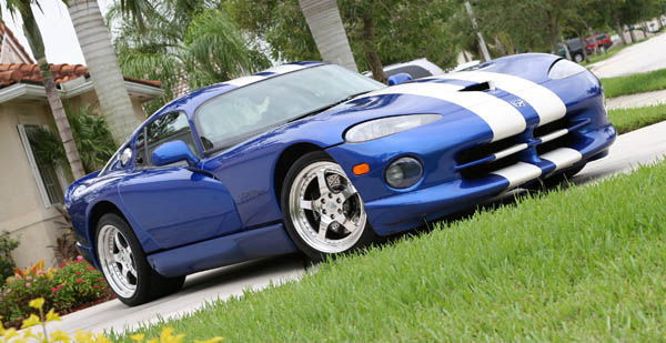 1996 GTS Blue with white stripes Dodge Viper GTS with Headers & Exhaust picture, mods, upgrades
