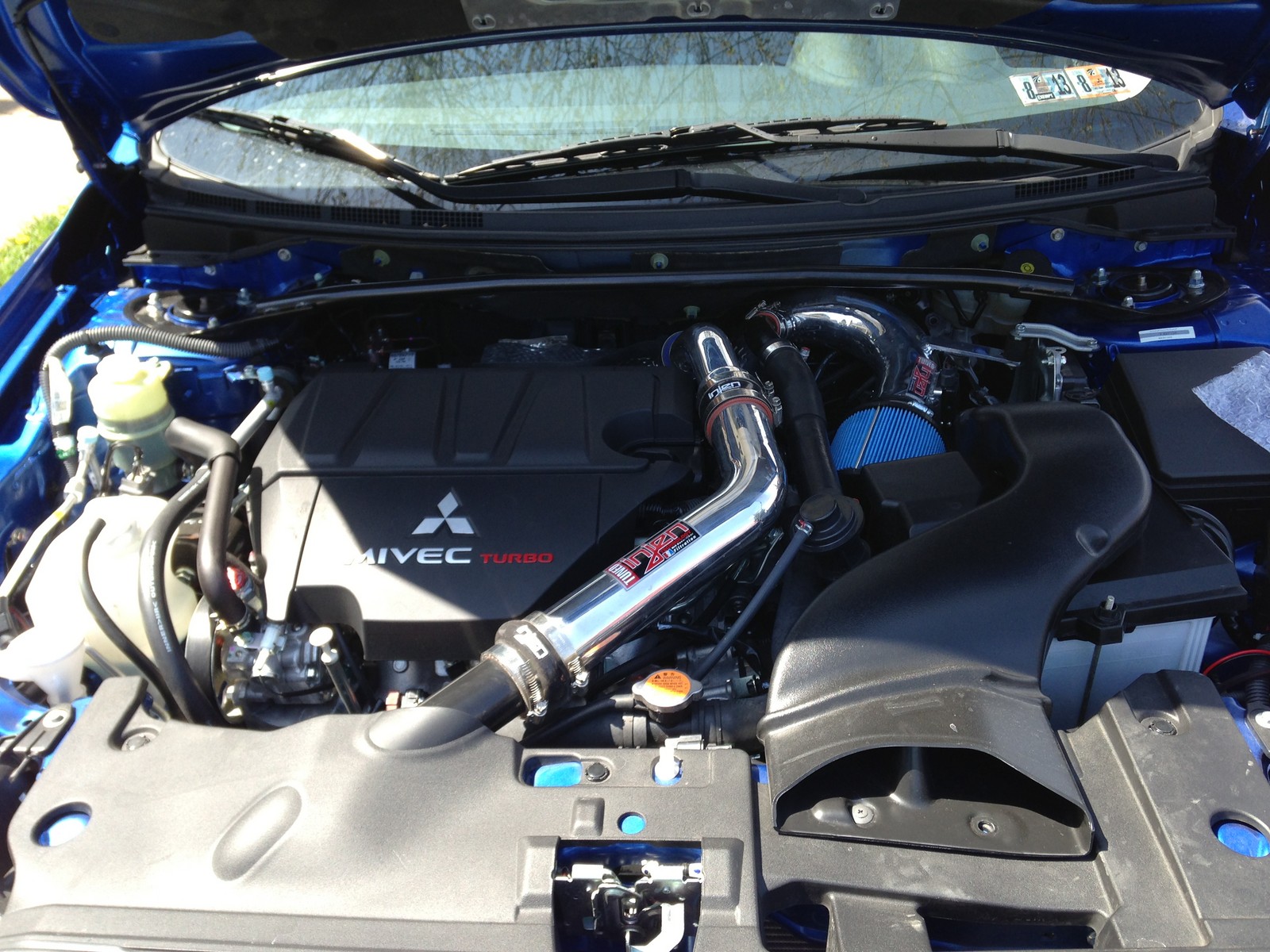 2012 BLUE Mitsubishi Lancer RALLIART picture, mods, upgrades