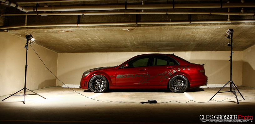 2009 Barolo Red Mercedes-Benz C63 AMG MHP picture, mods, upgrades