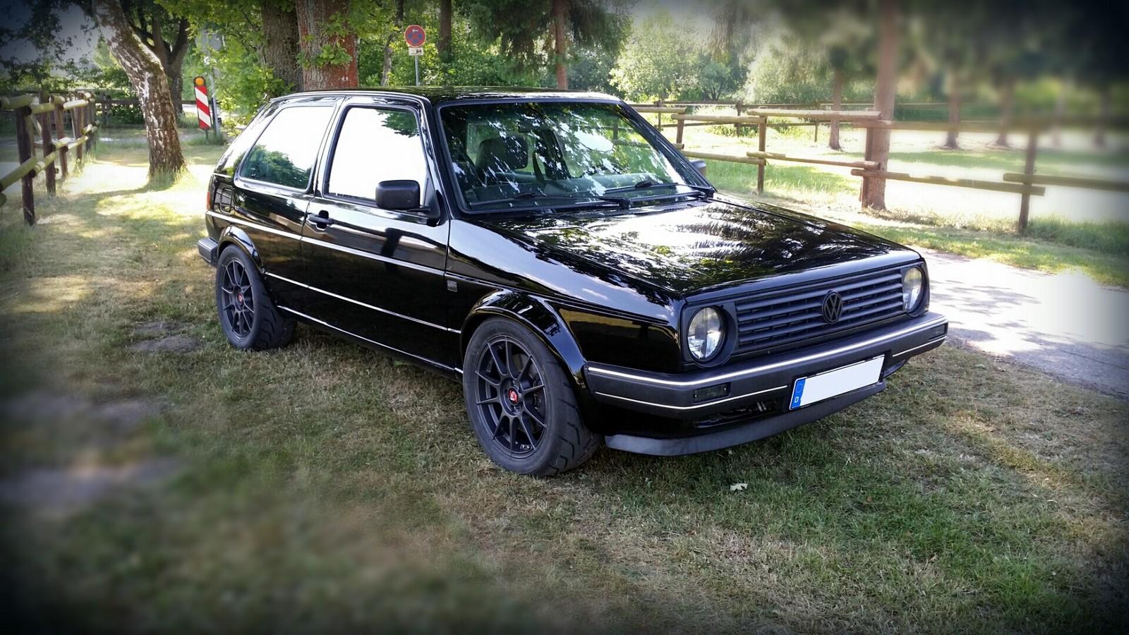 black 1989 Volkswagen Golf 19E