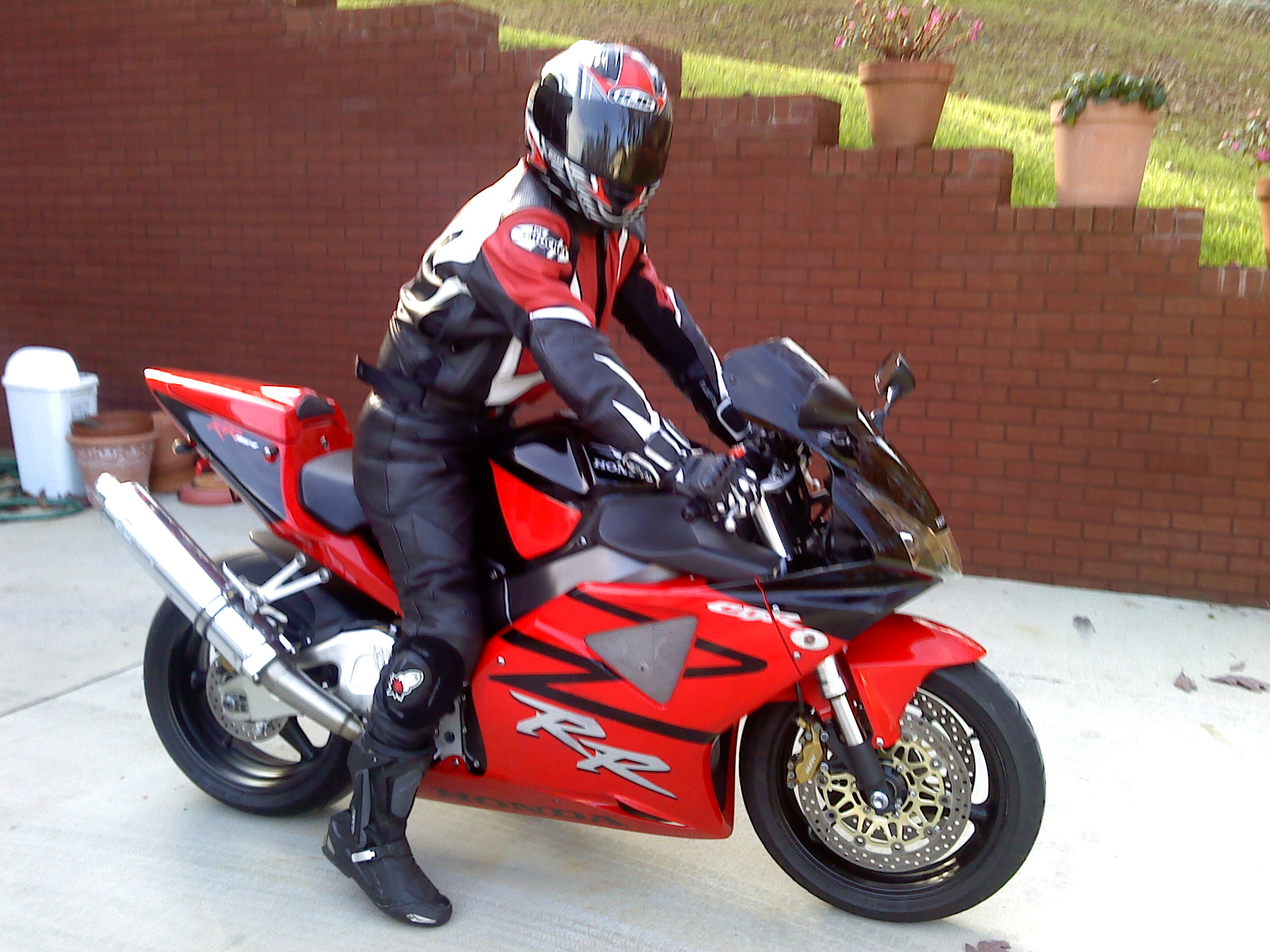 Red/Black 2003 Honda CBR CBR 954RR