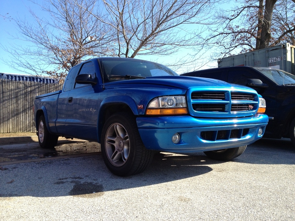 Blue 1998 Dodge Dakota CC R/T