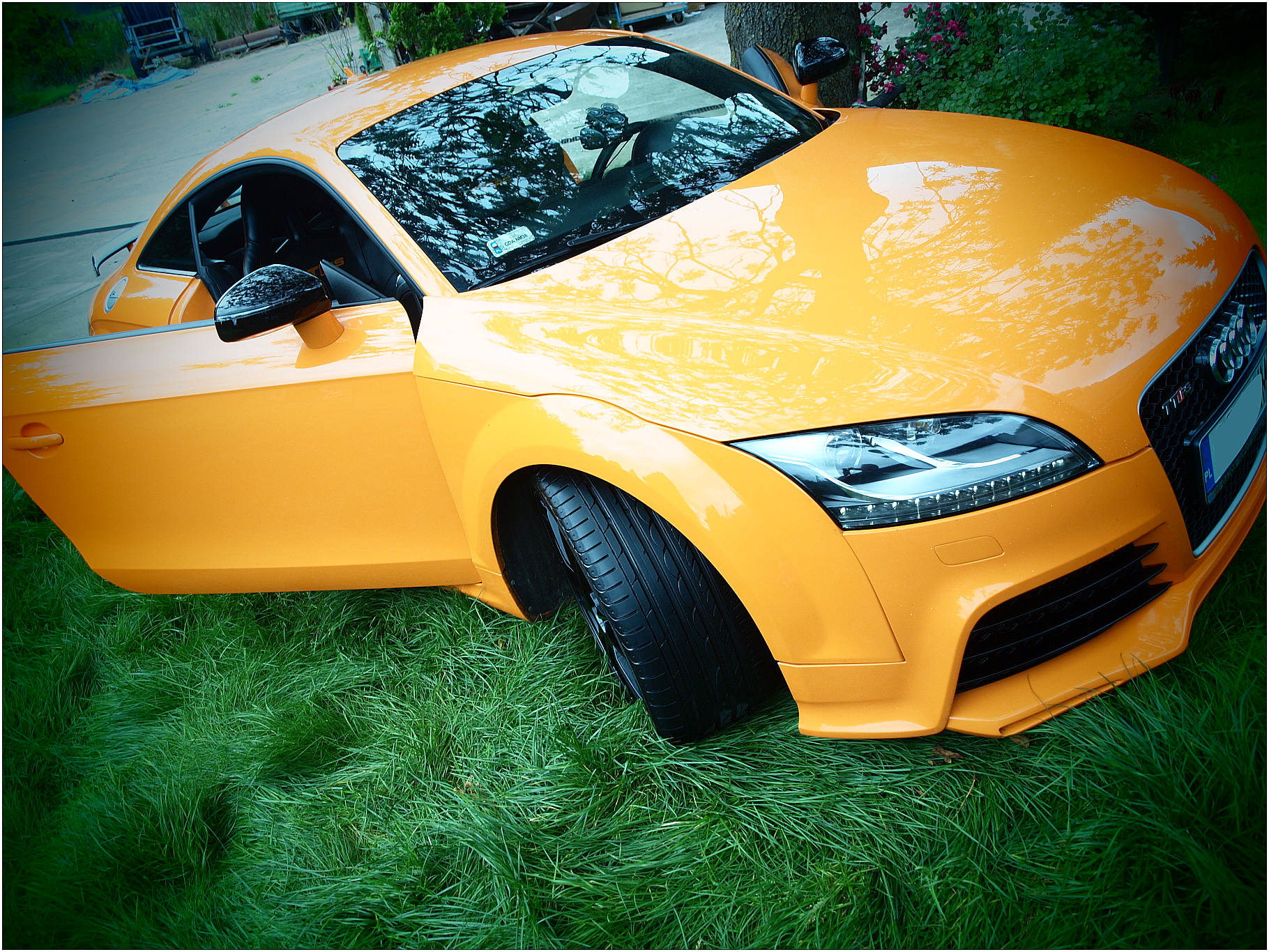 2011 Orange Audi TT RS VR6 Turbo picture, mods, upgrades