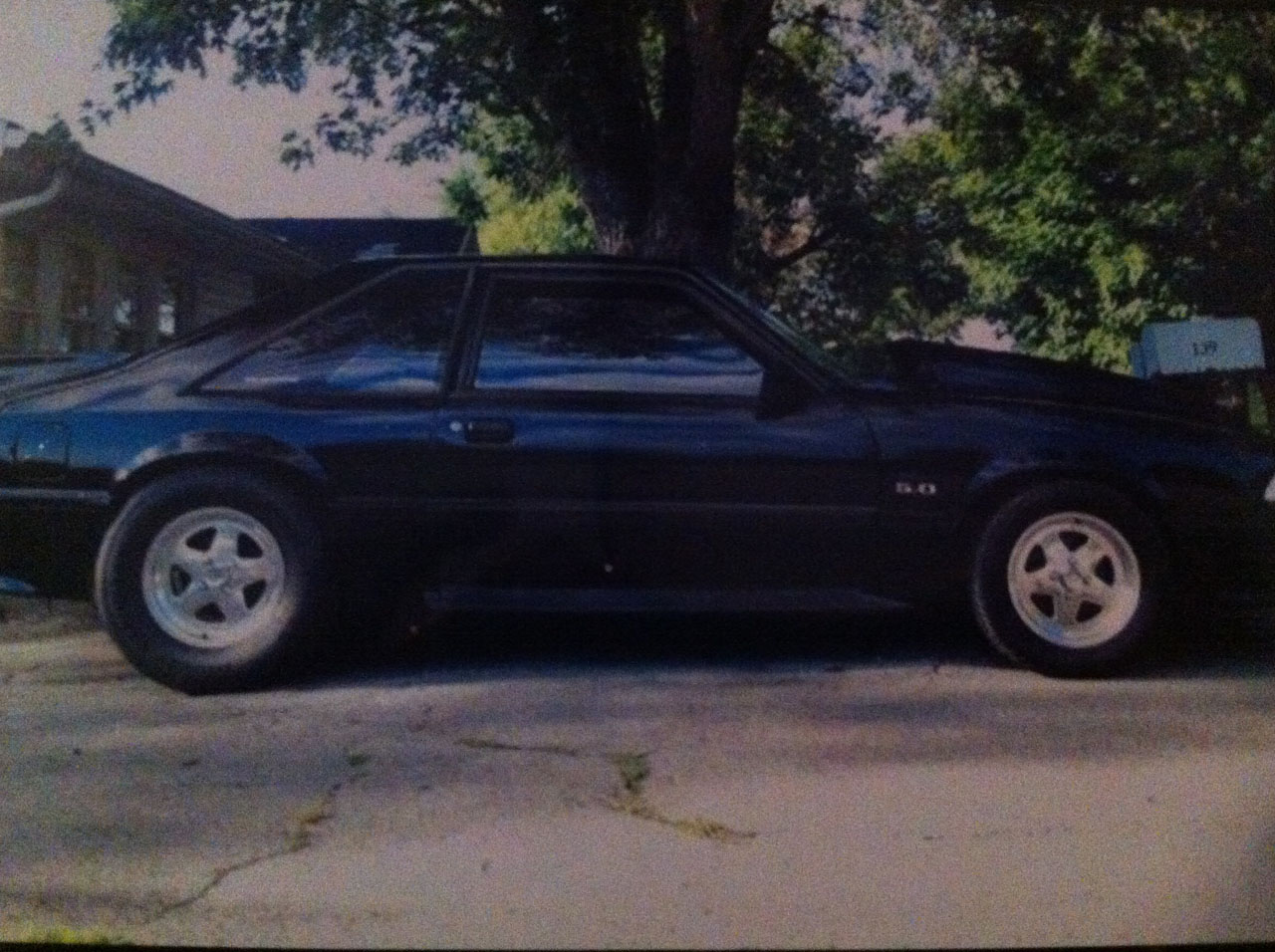 Black 1989 Ford Mustang GT