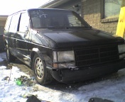 1989 Black Plymouth Voyager se picture, mods, upgrades