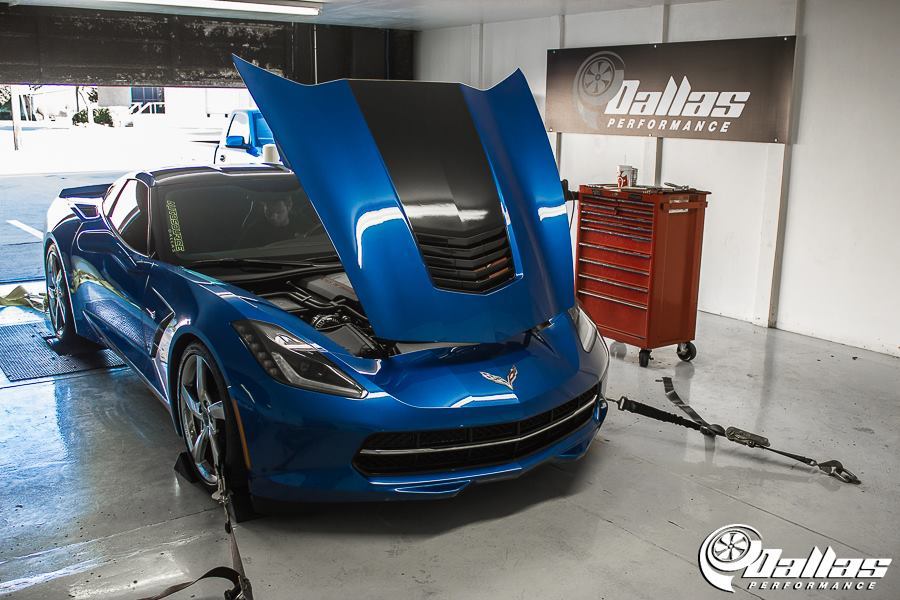 2014 Laguna Blue TriCoat Chevrolet Corvette C7 Premier Edition Dallas Performance Tune picture, mods, upgrades