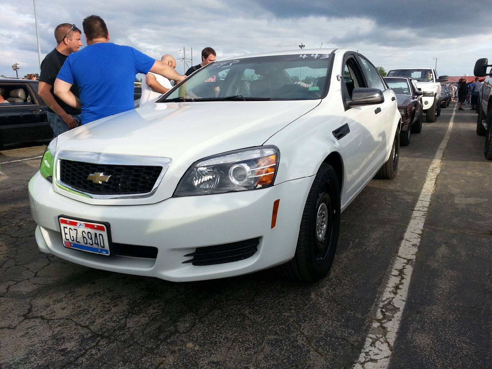 white 2011 Chevrolet Caprice Cop package