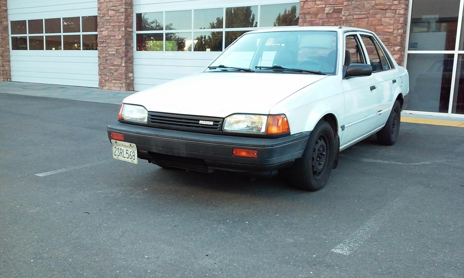white 1988 Mazda 323 base
