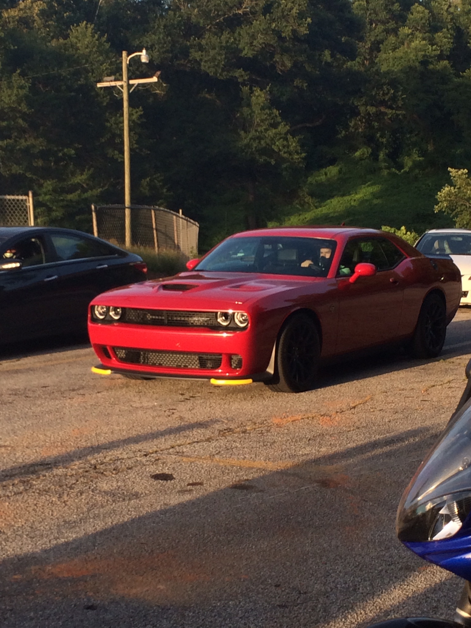 Red 2015 Dodge Challenger Hellcat 