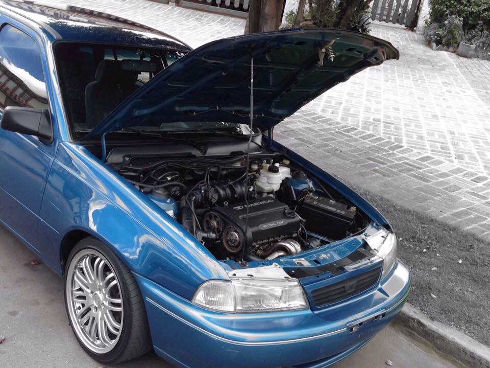 1998 Blue Daewoo Cielo BX picture, mods, upgrades