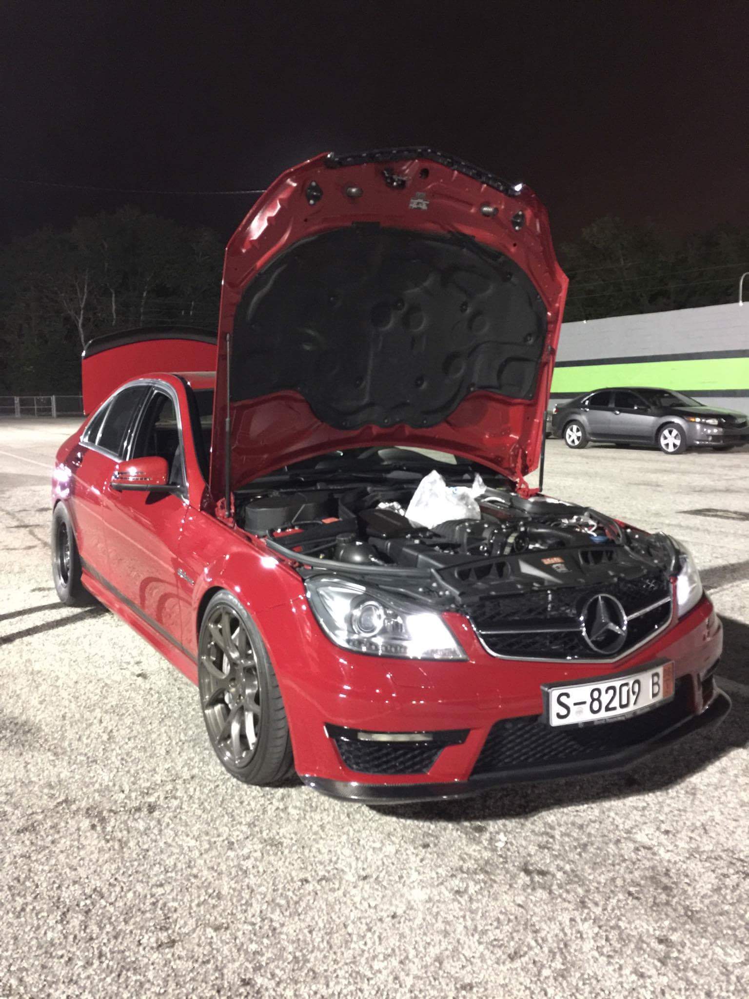 red 2012 Mercedes-Benz C63 AMG Canadian APX package 