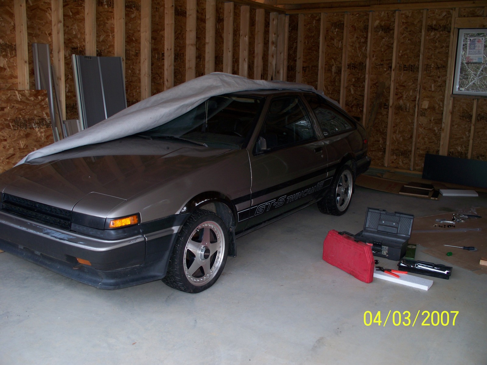 Gray and Black 1985 Toyota Corolla GT-S