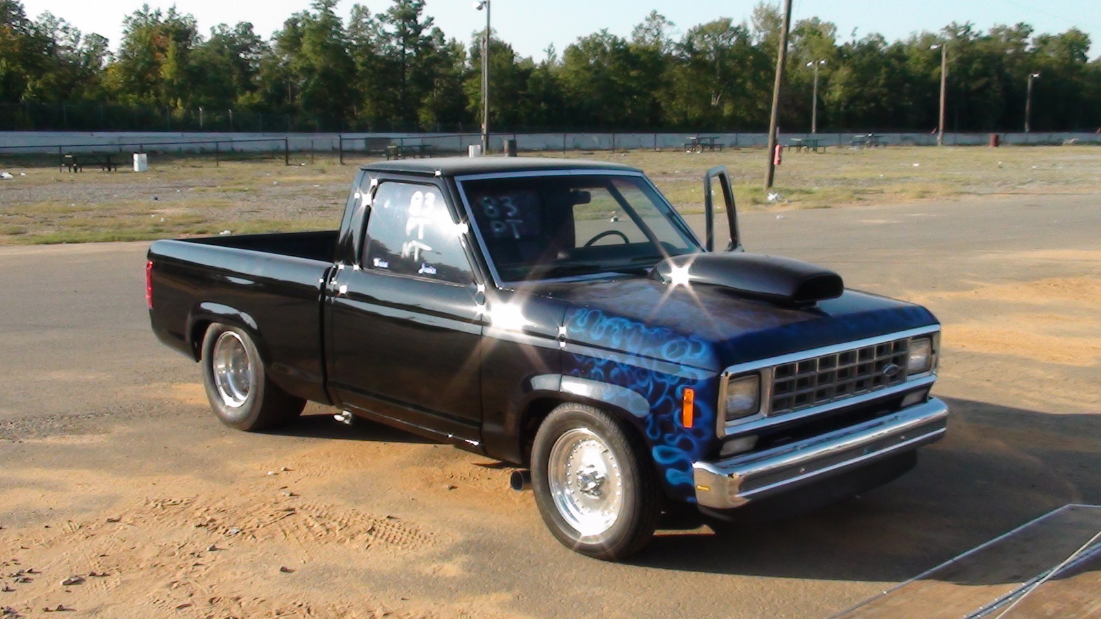 1983 black Ford Ranger pickup licensed for highway picture, mods, upgrades
