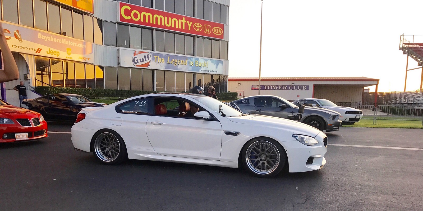 White 2014 BMW M6 