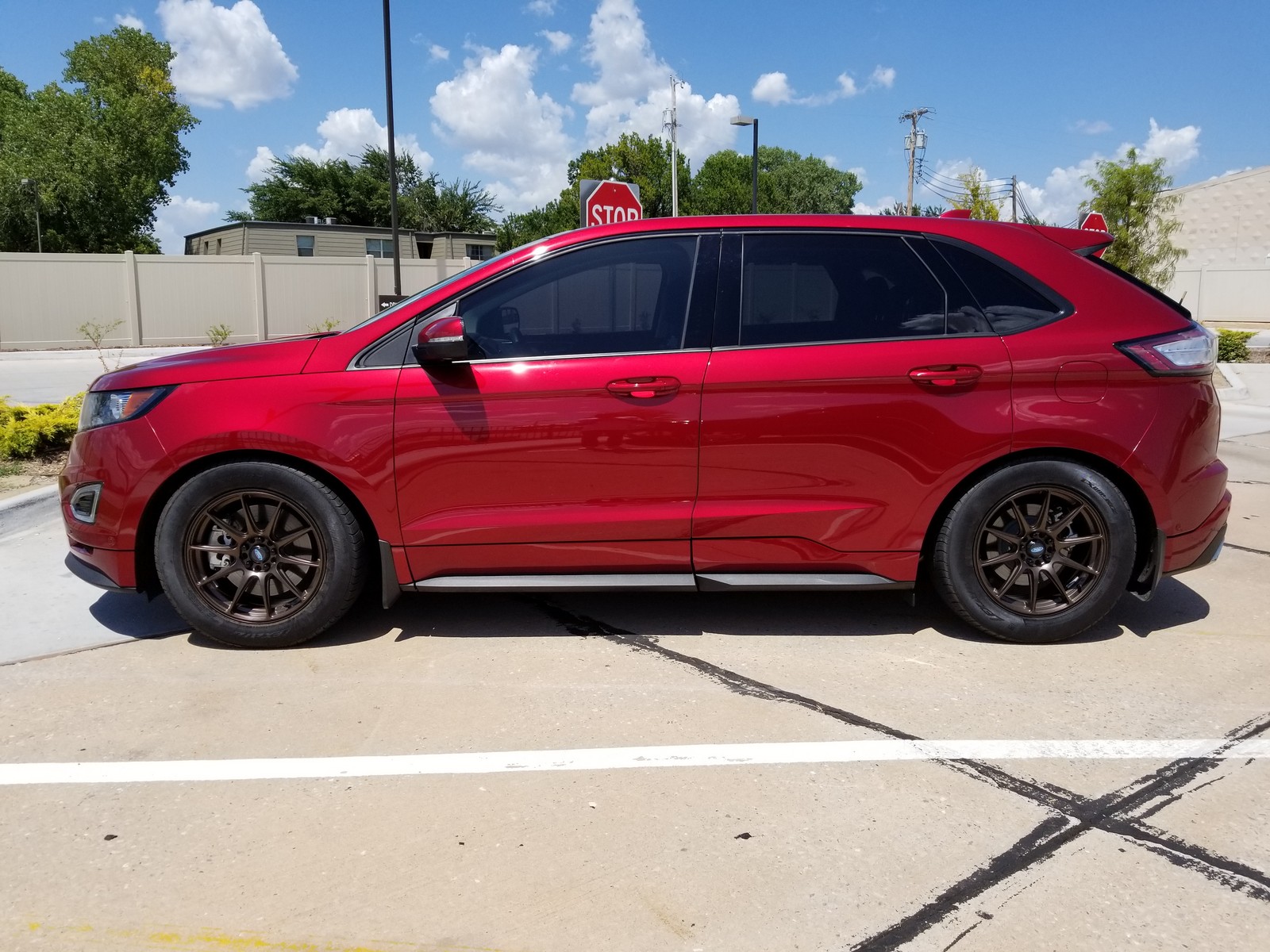 2016 Ruby Red Ford Edge Sport AWD picture, mods, upgrades