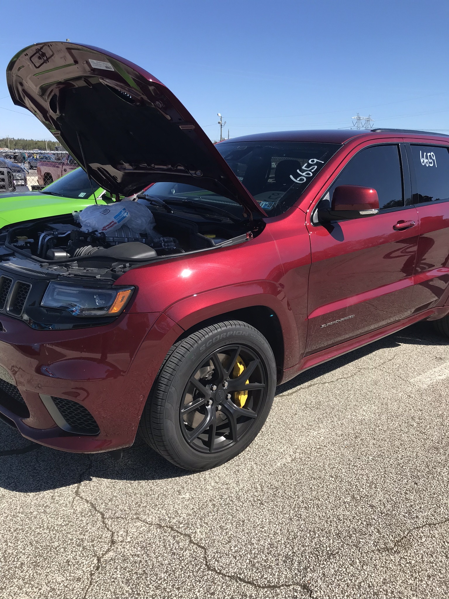 2018 Velvet red  Jeep Cherokee Trackhawk  picture, mods, upgrades