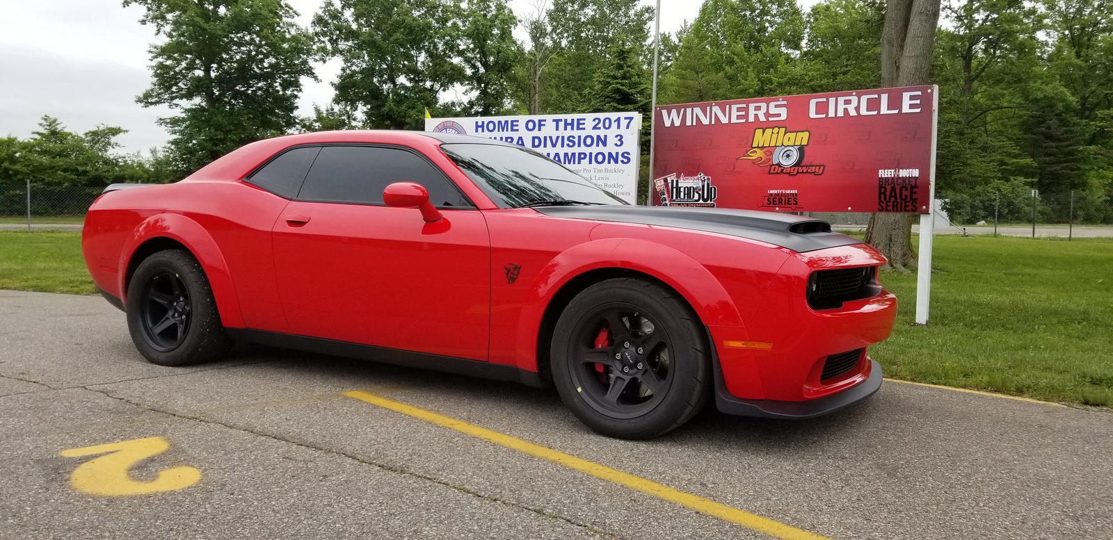 Red 2018 Dodge Challenger Demon 