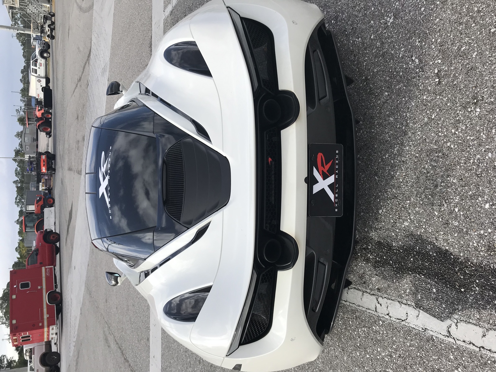 White 2018 McLaren 720S Excell Racing