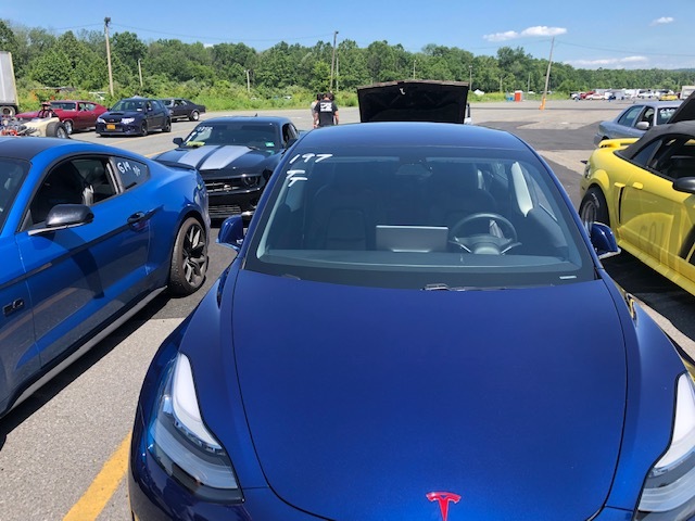 Blue 2018 Tesla Model 3 Dual Motor AWD Non Performance