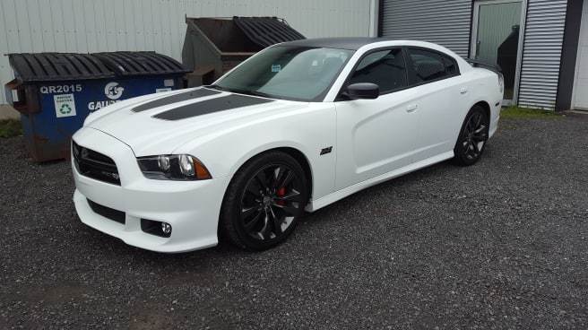 2014 White Dodge Charger SRT8 Super Bee picture, mods, upgrades