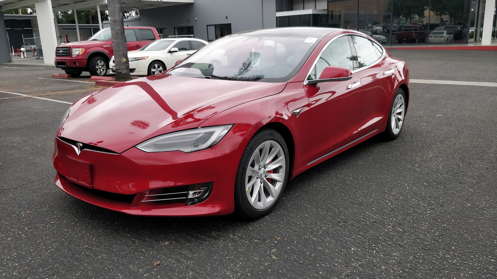 2019 red Tesla Model S Raven, P100DL picture, mods, upgrades