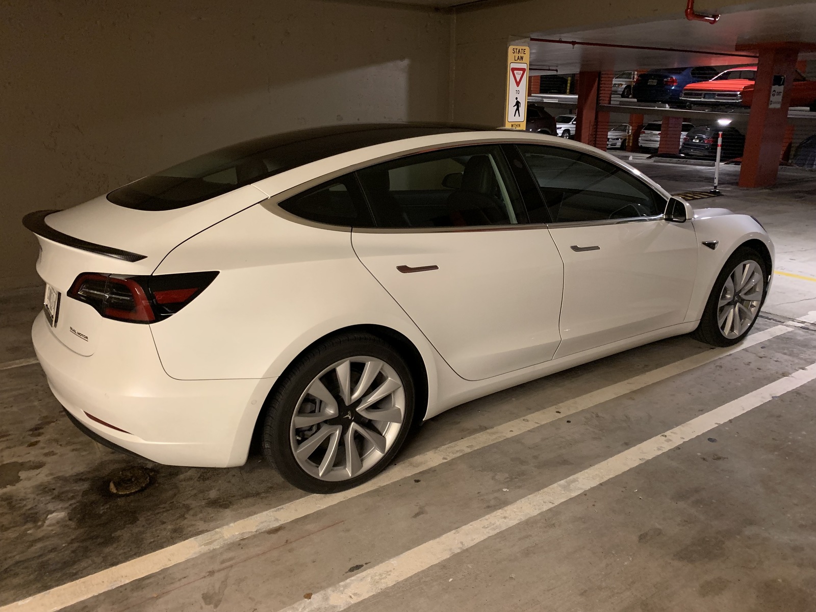 2019 White Tesla Model 3 Performance Stealth AKA Apollo picture, mods, upgrades