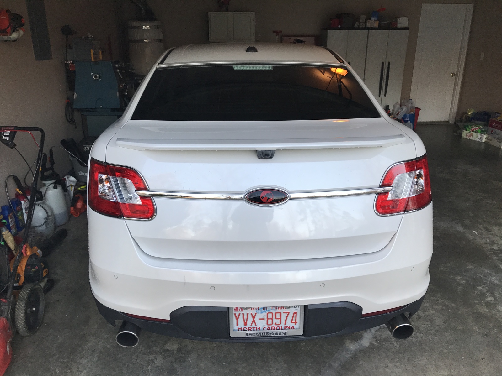 2010 White Ford Taurus SHO picture, mods, upgrades