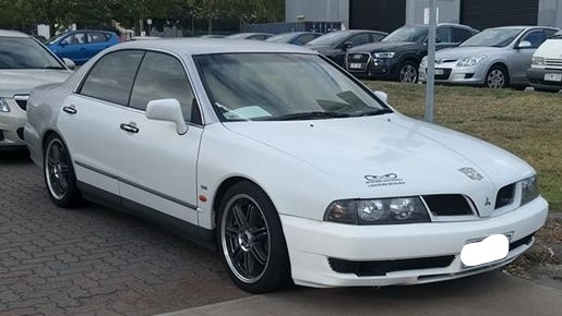 White/Silver 1997 Mitsubishi Magna Executive