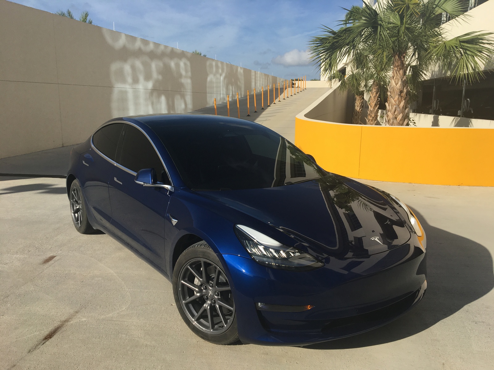 Blue 2020 Tesla Model 3 Performance Stealth
