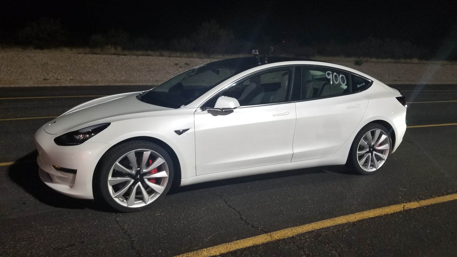 White 2019 Tesla Model 3 Performance 