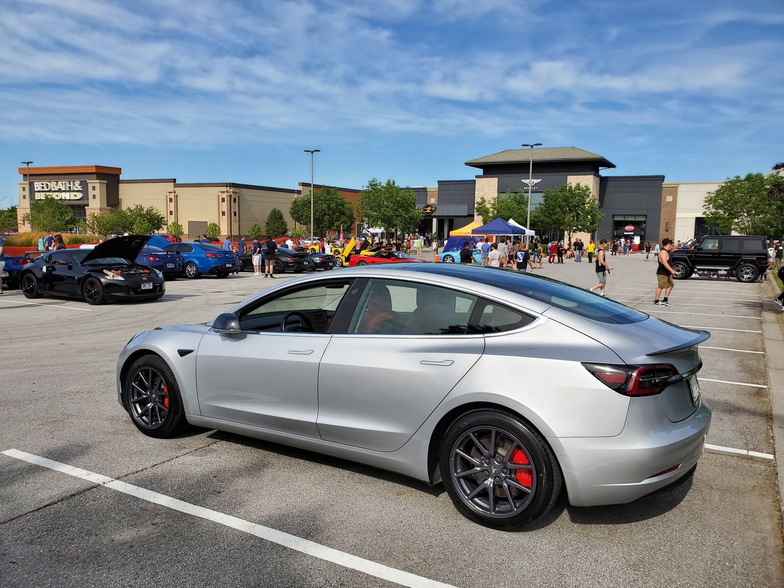 Silver 2019 Tesla Model 3 Performance with PUP and Aero wheels