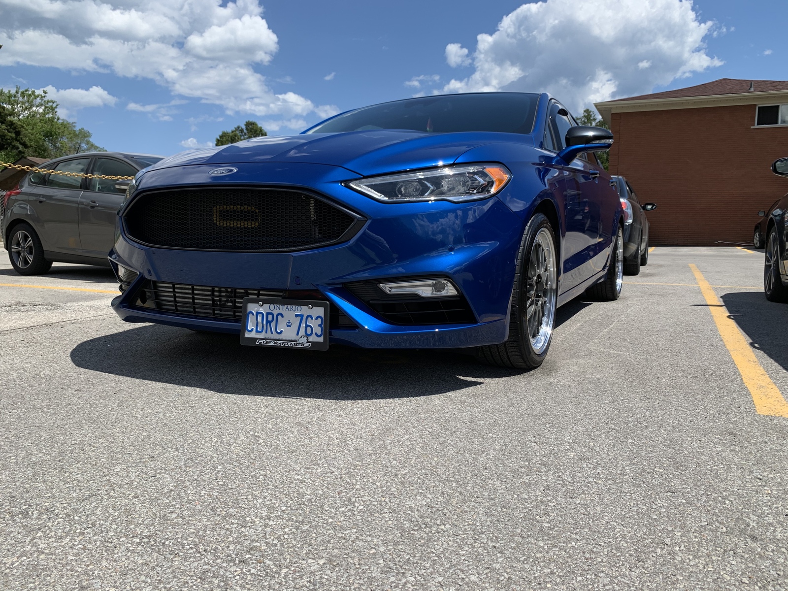 Lightning blue 2018 Ford Fusion Sport