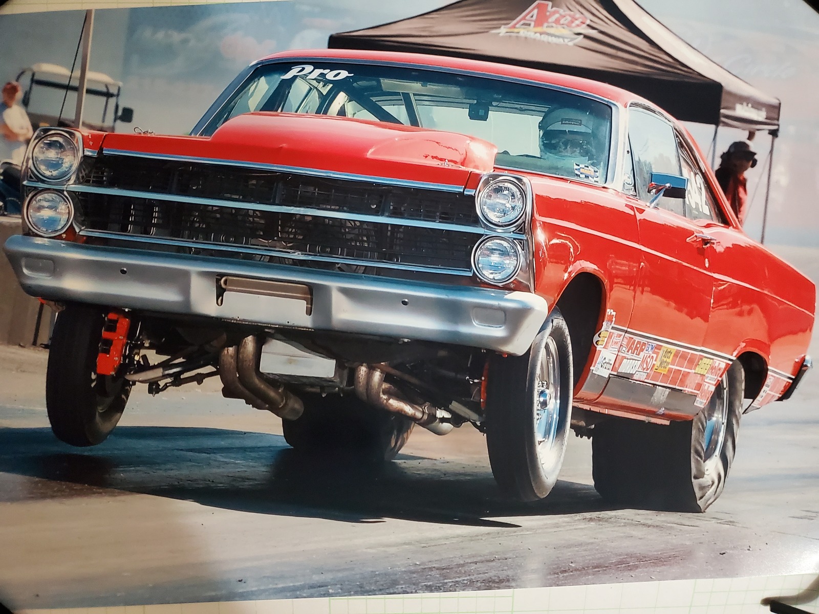 Red 1967 Ford Fairlane 500