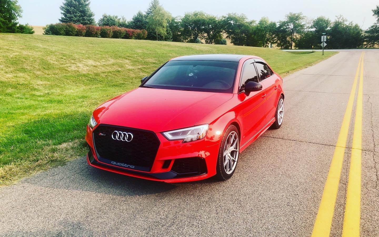Red 2018 Audi RS-3 