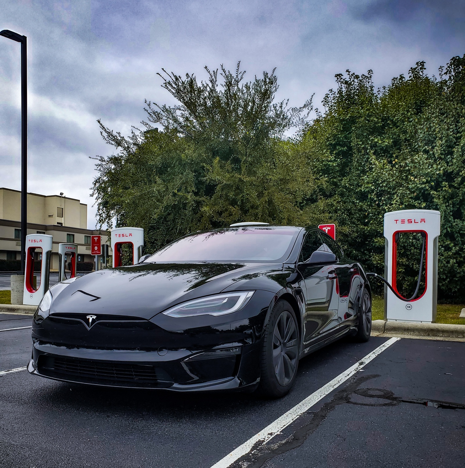 Black 2021 Tesla Model S Plaid