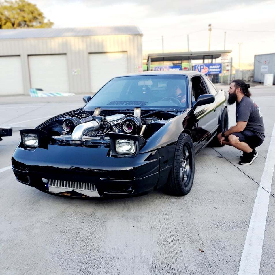 1990 black Nissan 240SX s13 coupe picture, mods, upgrades
