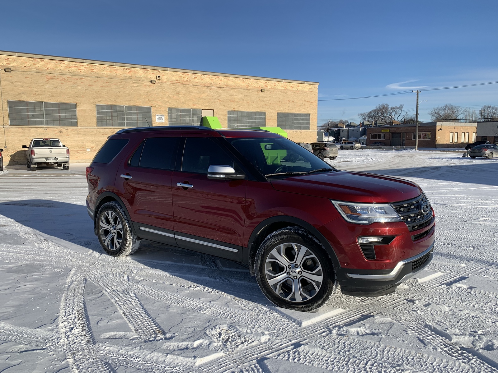 2018 Red Ford Explorer Platinum picture, mods, upgrades