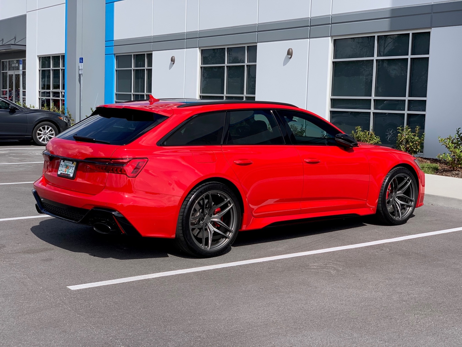 Red 2021 Audi RS-6 