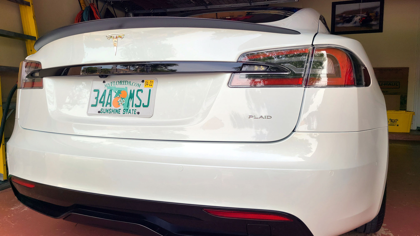 2021 White Tesla Model S Plaid picture, mods, upgrades