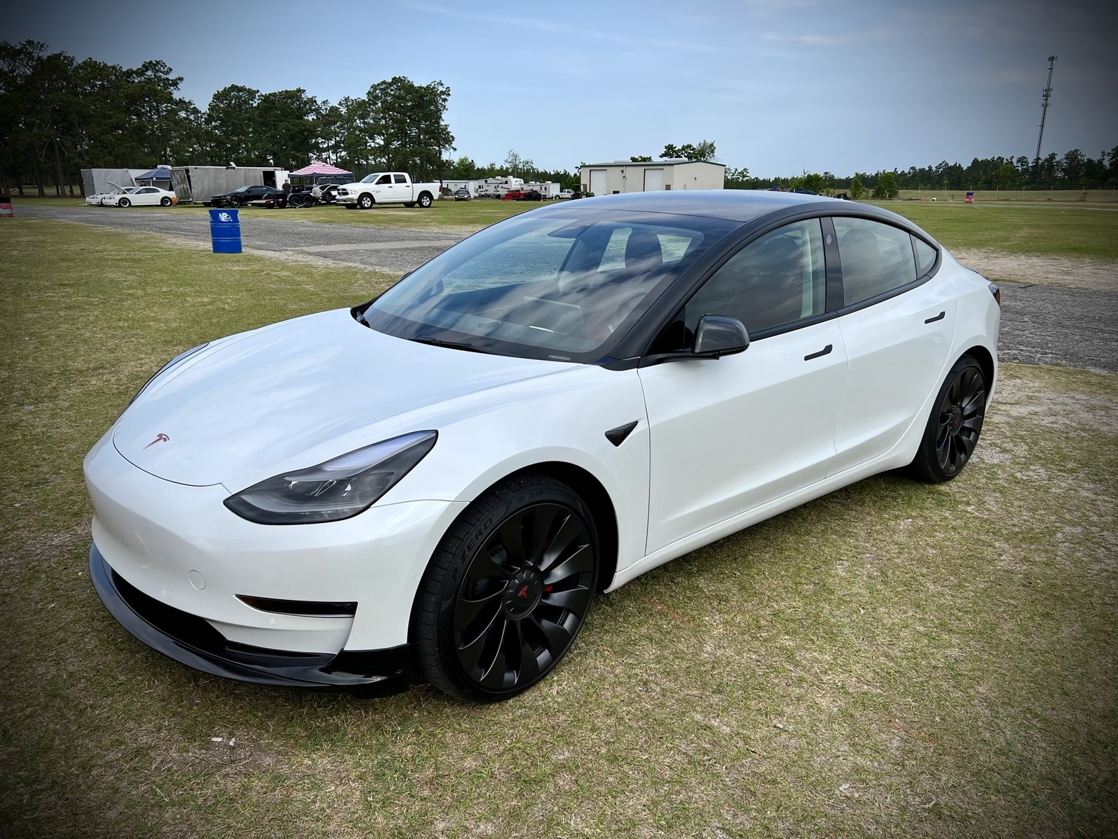2022 White Tesla Model 3 Performance picture, mods, upgrades
