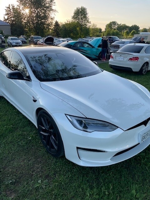 2021 white Tesla Model S Plaid picture, mods, upgrades