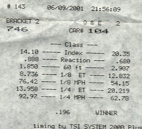 1985  Toyota Corolla SR-5 Timeslip Scan