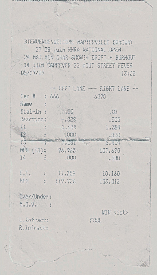1987  Ford Thunderbird  Timeslip Scan