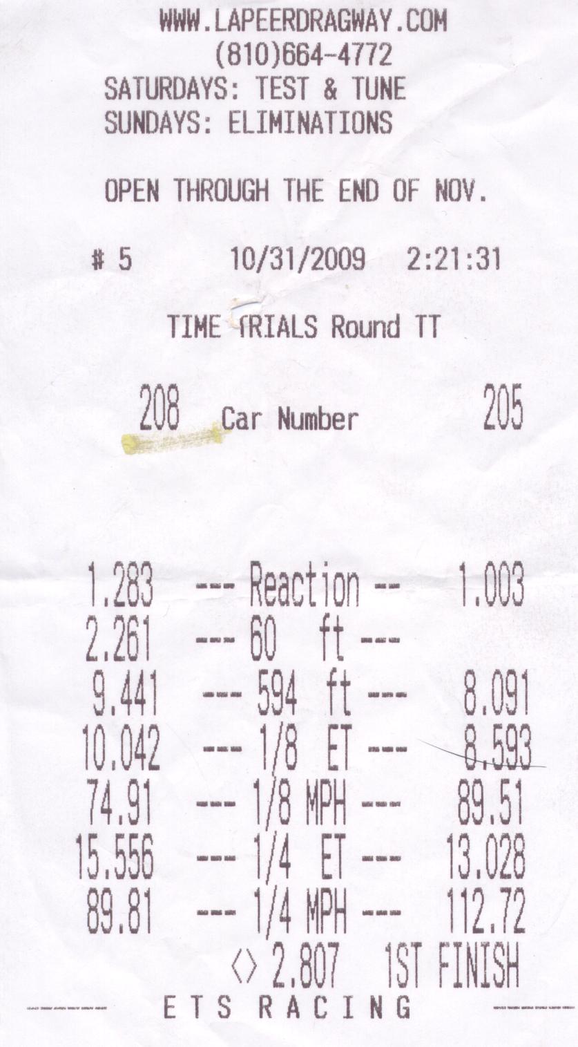 1997  Honda Prelude Base Timeslip Scan