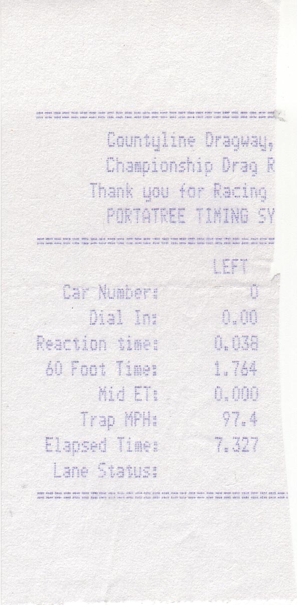 2010  Ford Mustang Shelby-GT500  Timeslip Scan