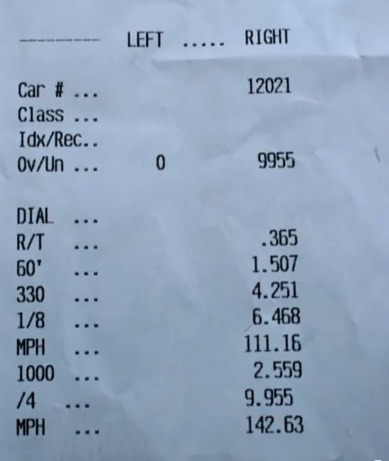 2011  Ford Mustang GT C/S Supercharged Timeslip Scan