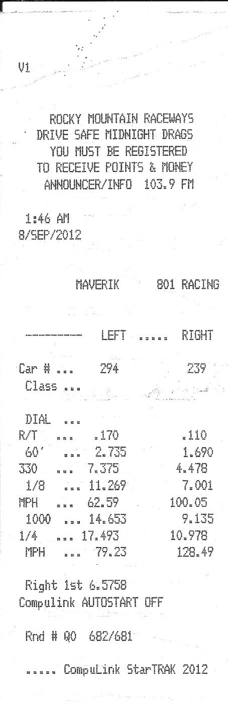 1986 Black Dodge Omni GLH-T gt4094r Turbo Timeslip Scan