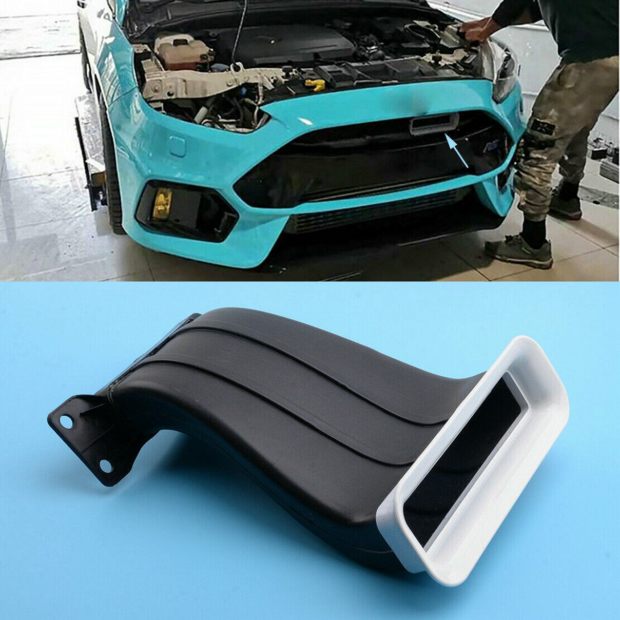 Car Air Intake Mouth Snorkel Modification Tuyere ABS For Ford Focus 2012 2013-18