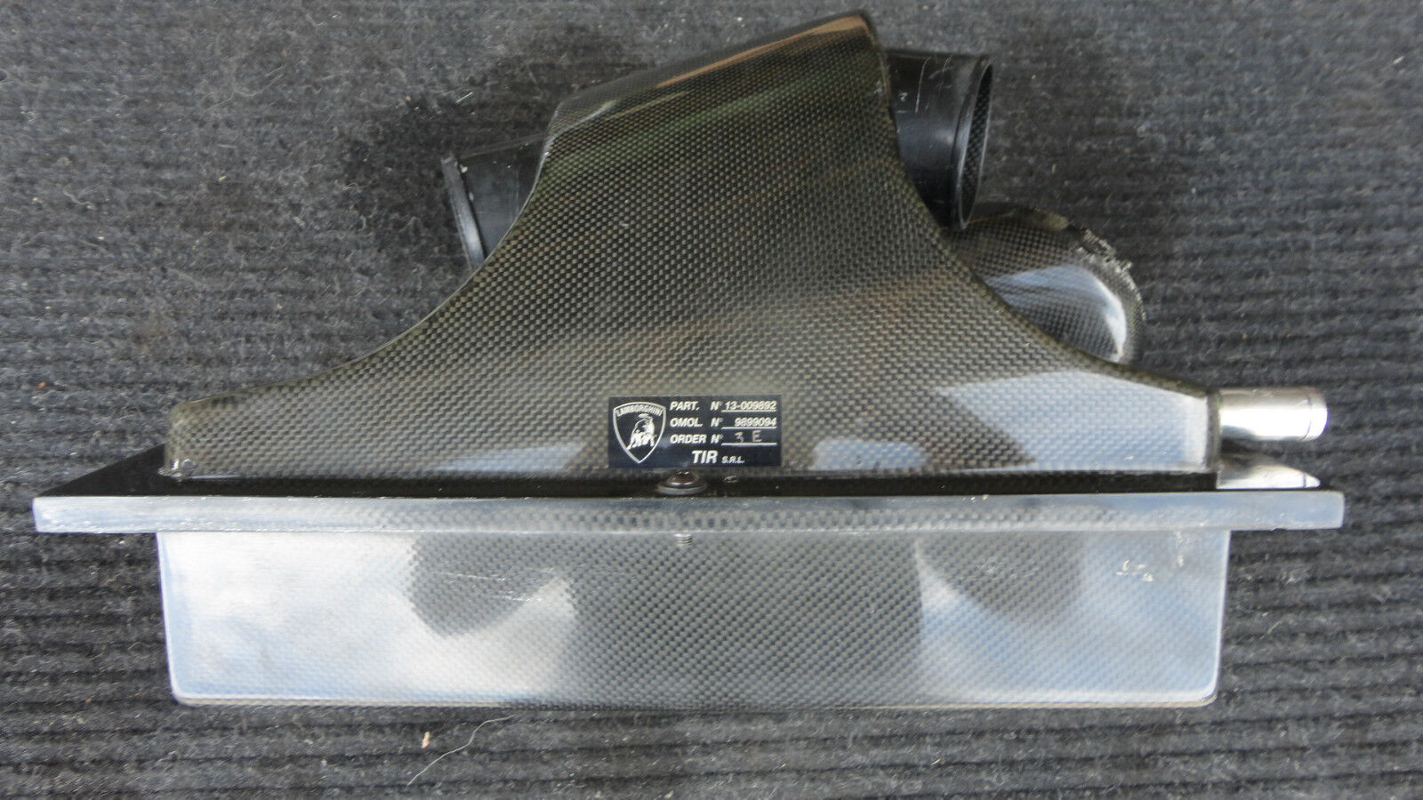 Lamborghini Murcielago, LH Carbon Fiber upper Air Filter Cover, P/N 07M133919