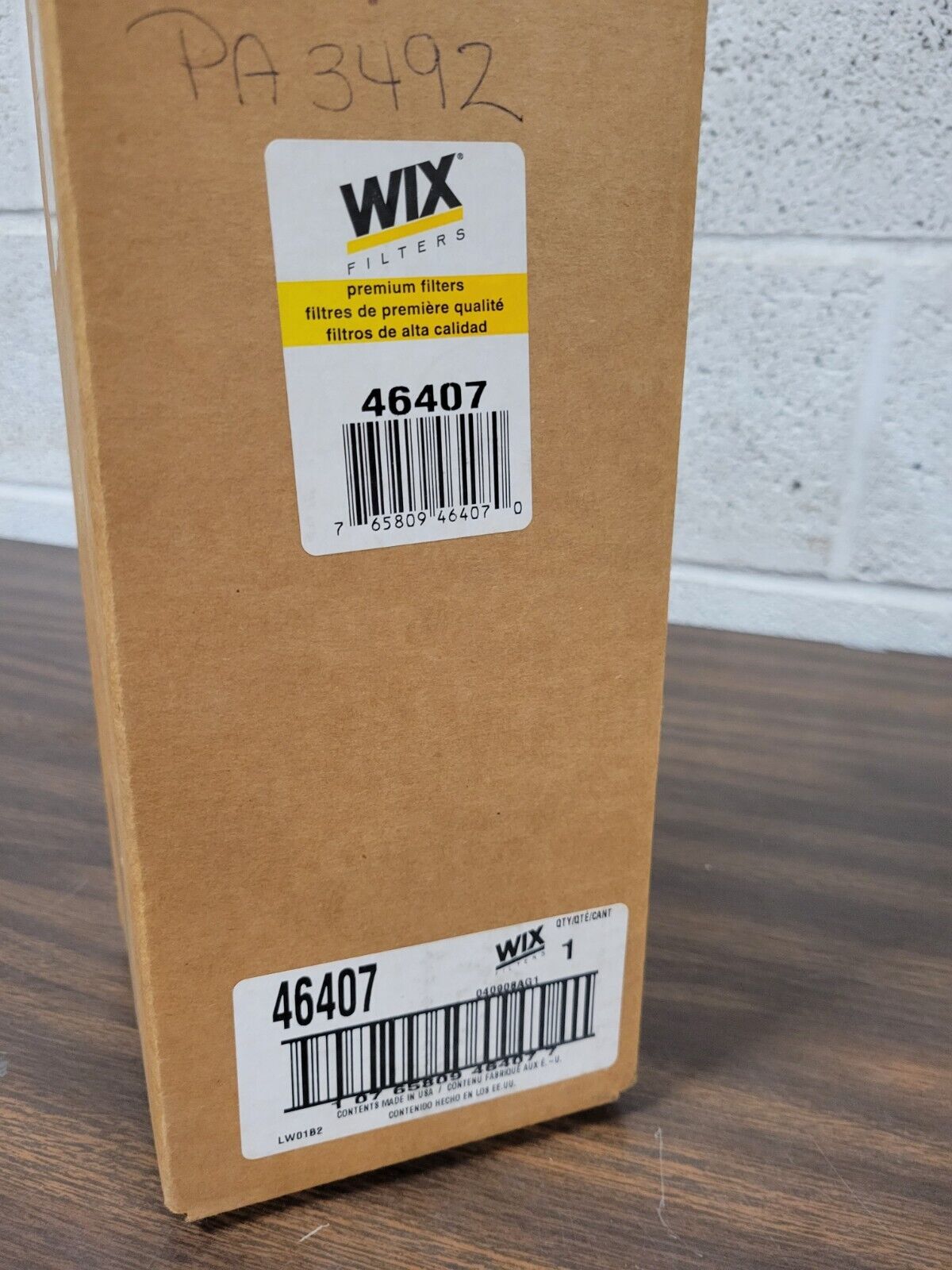 New WIX 46407 Air Filter for PA3492 P607343 LAF8082 LA1625 E9NN9R500AB CA7670SY